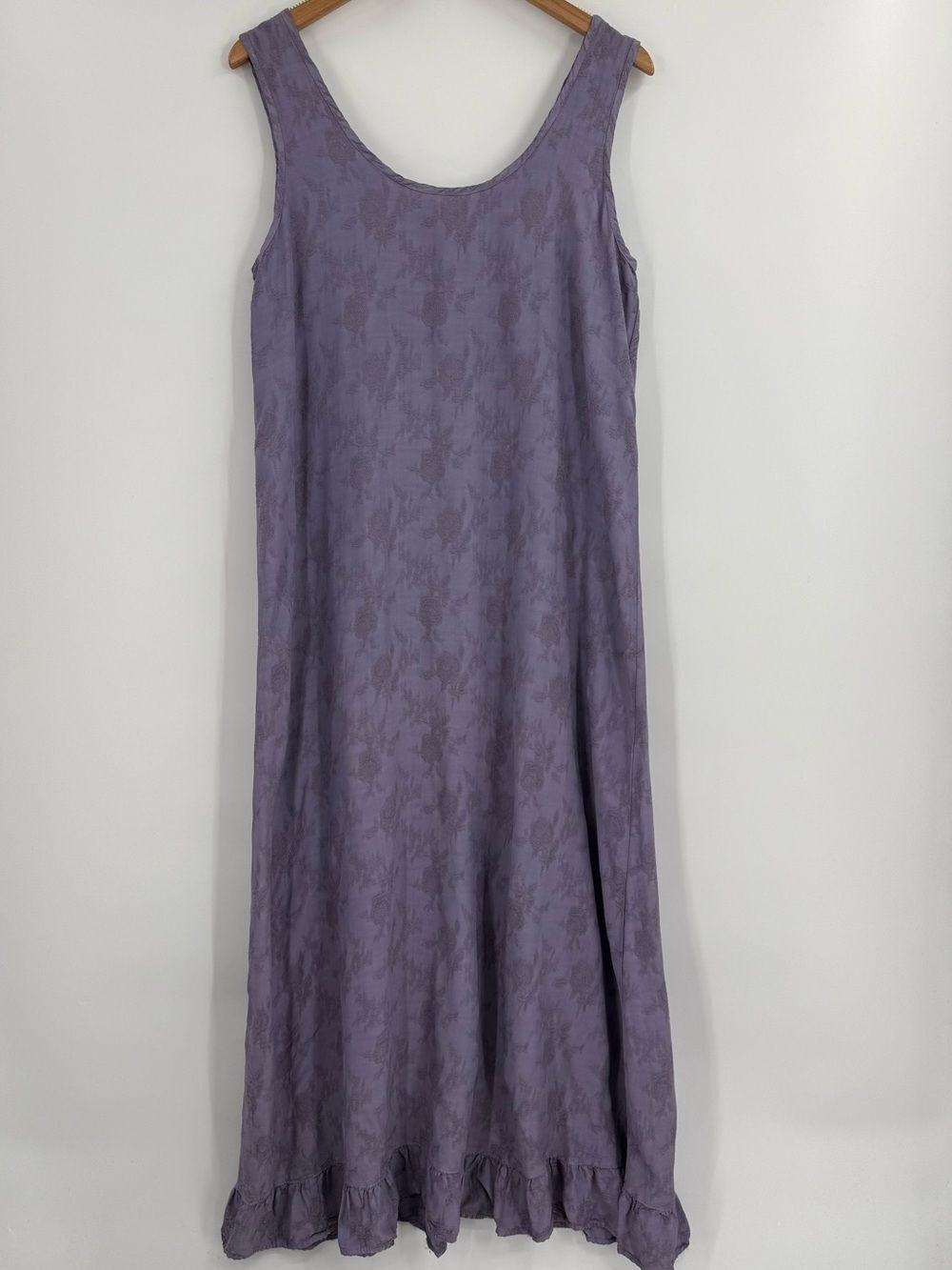 CP Shades Floral Jacquard Ruffle Hem Maxi Dress | Lavender | Medium
